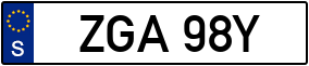 Trailer License Plate
